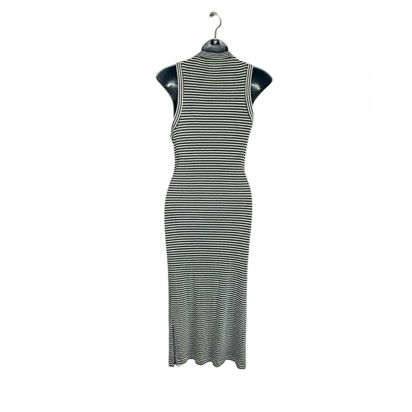 Madewell midi maxi dress striped sleeveless mockneck sz Small Never worn - Picture 4 of 8